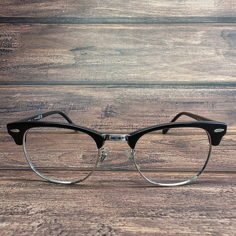 Ray-Ban Clubmaster RB 5154 2000 Black Silver Eyeglass Frames 51-21-145